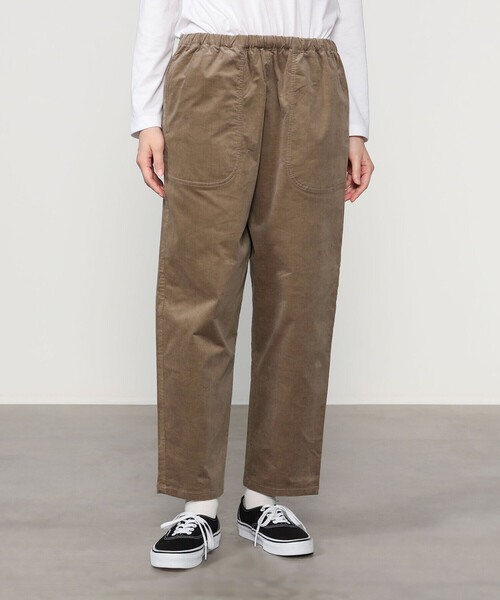 DANTON(ダントン)の「DANTON | ストレッチコーデュロイ イージーパンツ WOMEN(その他パンツ・レディース・グレイッシュベージュ/ダークブラウン/ダークグレー/オフホワイト・36)」の4枚目の写真