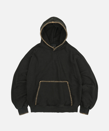 FRIZMWORKS（フリズムワークス）の「NEEDLE STITCH PULLOVER HOODY _ BLACK BROWN（パーカー）」