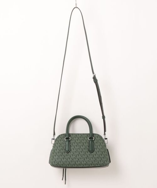 MICHAEL KORS(マイケルコース)の「SHAYE ドーム クロスボディ スモール - MKシグネチャー(ショルダーバッグ・レディース・グリーン系・FREE)」の7枚目の写真