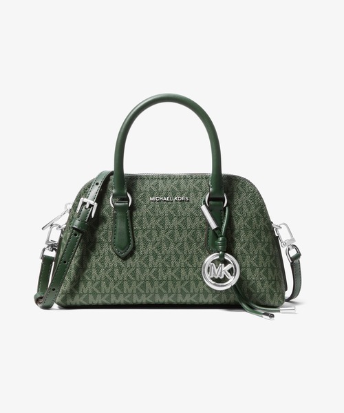 MICHAEL KORS(マイケルコース)の「SHAYE ドーム クロスボディ スモール - MKシグネチャー(ショルダーバッグ・レディース・グリーン系・FREE)」の1枚目の写真