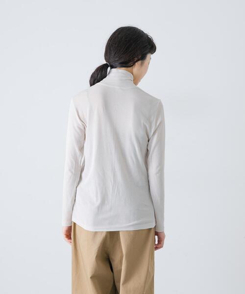 かぐれ（カグレ）の「シアータートルカットソー（Tシャツ/カットソー・レディース・ライトグレー/オフホワイト/ブラック・FREE）」の6枚目の写真