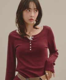 ヘンリーネックロングスリーブプルオーバー