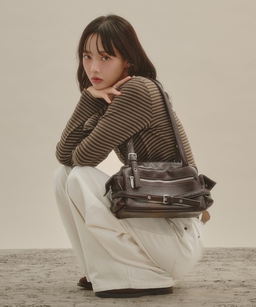 apres jour mignon(アプレジュールミニョン)の「ヘンリーネックロングスリーブプルオーバー(Tシャツ/カットソー・レディース・ボルドー/ダークブラウン/ネイビー/アイボリー/グレー/ブラウン系その他・フリー/LARGE)」の7枚目の写真