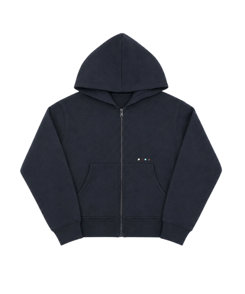 KIKOZY（キコジ）の「Macaroon Hood zip up_Chacoal（パーカー・レディース・その他・FREE）」の3枚目の写真