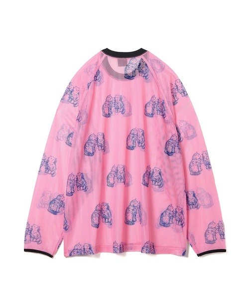 NON TOKYO(ノントーキョー)の「PRINT MESH PULLOVER & SCARF(Tシャツ/カットソー・レディース・ピンク/グリーン・FREE)」の10枚目の写真
