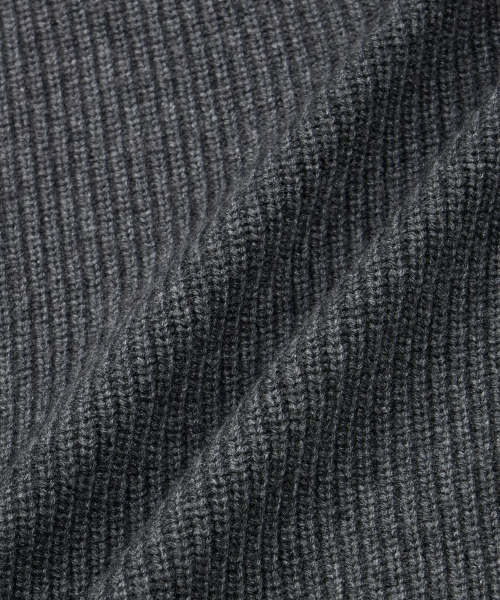 TNGT（ティーエヌジーティー）の「Cashmere Blend Full-Zip Knit Top (Charcoal) TNSW6F113CG（ニット/セーター・レディース・その他・100/105/110/95）」の3枚目の写真