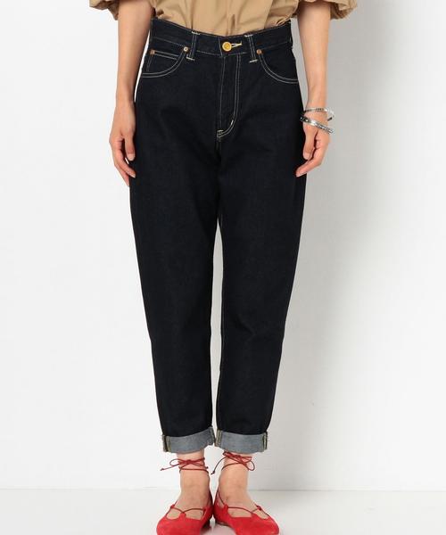 Another Edition（アナザーエディション）の「LEE テーパードデニム（ネイビー）/ Lee Tapered DNM（デニムパンツ・レディース・ネイビー・SMALL/MEDIUM）」の3枚目の写真