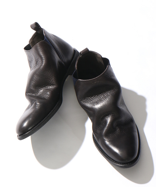 alfredoBANNISTER(アルフレッドバニスター)の「ドレープブーツ(ブーツ・メンズ・ブラック/ネイビー/ダークブラウン・44/41/39/40/42/43)」の2枚目の写真