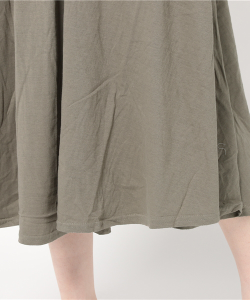coca(coca)(コカ)の「ベルテッドAラインカットソーワンピース(ワンピース・レディース・カーキ/ベージュ・ONE SIZE)」の10枚目の写真