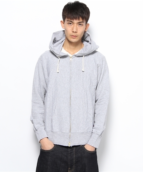 Champion(チャンピオン)の「チャンピオン RW PULLOVER HD リバースウィーブ プルオーバー(パーカー・メンズ・グレー/ネイビー・MEDIUM/LARGE/X-LARGE/SMALL)」の2枚目の写真