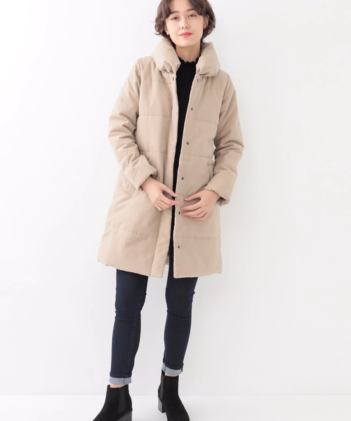 earth music&ecology（アースミュージックアンドエコロジー）の「・ハイネックフリルニットプルオーバー（ニット/セーター・レディース・ライトグレー/ブラック/ダークグリーン/アイボリー/ボルドー/キャメル・S/M）」の12枚目の写真