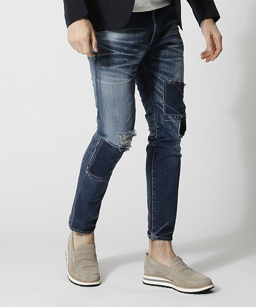 wjk(ダヴルジェイケイ)の「mp5867-miami denim(USED) デニムパンツ(デニムパンツ・メンズ・ブラック系その他/ライトグレー/ブルー系その他2/ブルー系その他・M/XL/S/L)」の20枚目の写真