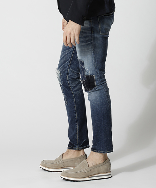 wjk(ダヴルジェイケイ)の「mp5867-miami denim(USED) デニムパンツ(デニムパンツ・メンズ・ブラック系その他/ライトグレー/ブルー系その他2/ブルー系その他・M/XL/S/L)」の8枚目の写真