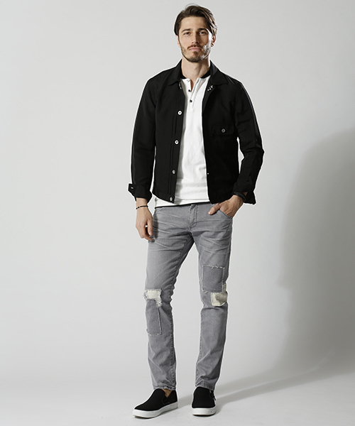 wjk(ダヴルジェイケイ)の「mp5867-miami denim(USED) デニムパンツ(デニムパンツ・メンズ・ブラック系その他/ライトグレー/ブルー系その他2/ブルー系その他・M/XL/S/L)」の18枚目の写真