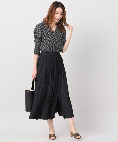 journal standard L'essage（ジャーナルスタンダードレサージュ）の「スリットマキシスカート＃（スカート・レディース・ブラック/カーキ/イエロー・38/36）」の8枚目の写真