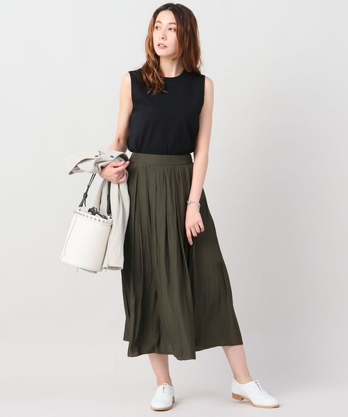 journal standard L'essage（ジャーナルスタンダードレサージュ）の「スリットマキシスカート＃（スカート・レディース・ブラック/カーキ/イエロー・38/36）」の5枚目の写真