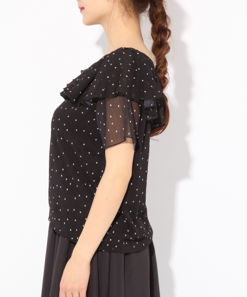 Heather（ヘザー）の「アソートワンショルブラウス　791311（シャツ/ブラウス・レディース・ブラック/イエロー/ホワイト/サックスブルー・FREE）」の5枚目の写真