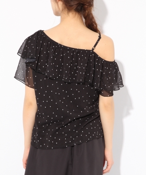 Heather（ヘザー）の「アソートワンショルブラウス　791311（シャツ/ブラウス・レディース・ブラック/イエロー/ホワイト/サックスブルー・FREE）」の7枚目の写真