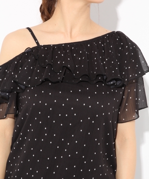 Heather（ヘザー）の「アソートワンショルブラウス　791311（シャツ/ブラウス・レディース・ブラック/イエロー/ホワイト/サックスブルー・FREE）」の12枚目の写真