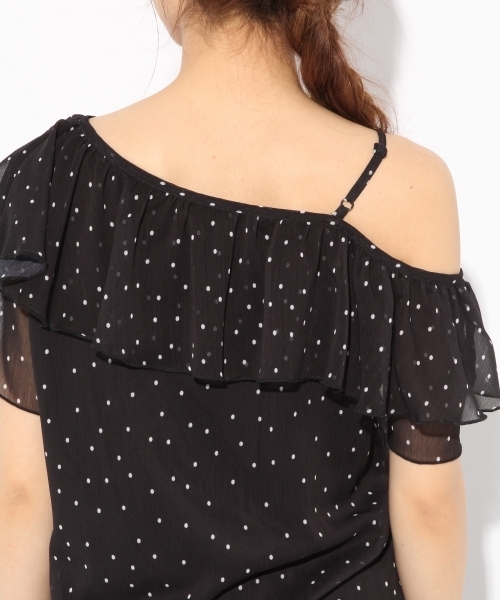 Heather（ヘザー）の「アソートワンショルブラウス　791311（シャツ/ブラウス・レディース・ブラック/イエロー/ホワイト/サックスブルー・FREE）」の9枚目の写真