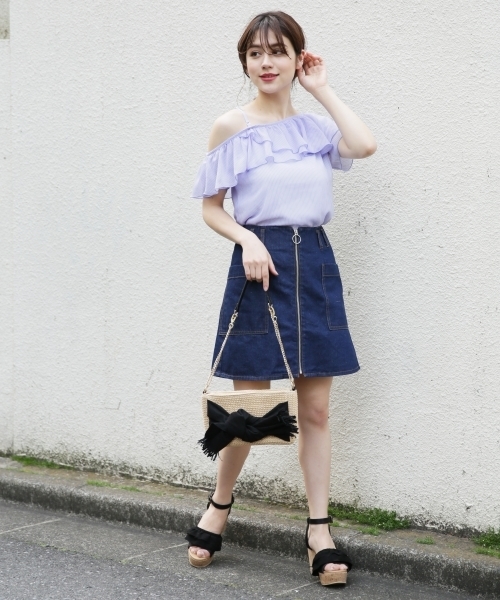 Heather（ヘザー）の「アソートワンショルブラウス　791311（シャツ/ブラウス・レディース・ブラック/イエロー/ホワイト/サックスブルー・FREE）」の15枚目の写真