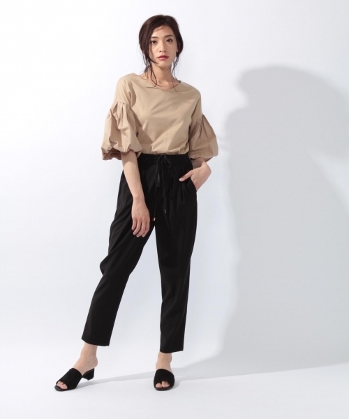 laboratory work（ラボラトリーワーク）の「リラックステーパードパンツ（その他パンツ・レディース・ブラック/ベージュ/グレー・MEDIUM）」の9枚目の写真