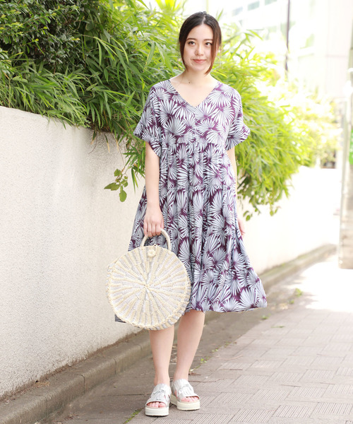 Rose Bud ローズバッド の B B 半袖ティアードワンピース ワンピース Wear