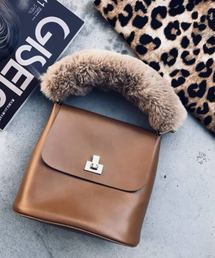 florist | ファーハンドルハンドバッグ(ハンドバッグ)