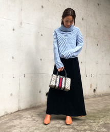 Ameri（アメリ）の「BIG RIB COLLAR KNIT（ニット/セーター