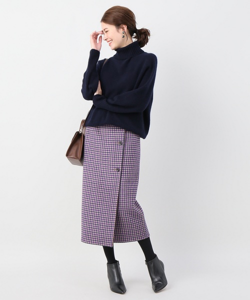 IENA（イエナ）の「Honey タートルプルオーバー◆（ニット/セーター・レディース・チャコールグレー/ベージュ/ネイビー・FREE）」の12枚目の写真