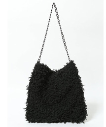 i | ファーチェーンBAG(クラッチバッグ)