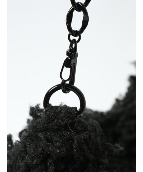 i（アイ）の「ファーチェーンBAG（クラッチバッグ・レディース・ホワイト/グレー/ブラック・ﾌﾘ-）」の4枚目の写真