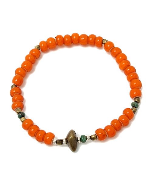 MR.OLIVE（ミスターオリーブ）の「Antique Beads Bracelet-Orange（ブレスレット・メンズ・オレンジ・FREE）」の7枚目の写真