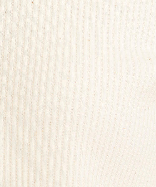 BEAUTY&YOUTH UNITED ARROWS（ビューティーアンドユースユナイテッドアローズ）の「BY∴ リングスナップ リブヘンリーネックカットソー о（Tシャツ/カットソー・レディース・ダークグレー/イエロー/オフホワイト・FREE）」の5枚目の写真