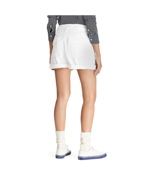 POLO RALPH LAUREN（ポロ ラルフ ローレン）の「ツイル ショートパンツ（その他パンツ・レディース・ネイビー/ホワイト・2/8/6/4/0）」の5枚目の写真