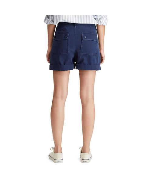 POLO RALPH LAUREN（ポロ ラルフ ローレン）の「ツイル ショートパンツ（その他パンツ・レディース・ネイビー/ホワイト・2/8/6/4/0）」の8枚目の写真