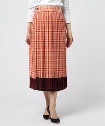 beautifulpeopleチェックプリーツスカート