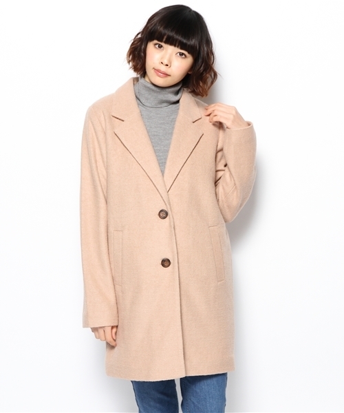 Chico（チコ）の「ビッグカラーコート（その他アウター・レディース・ブラック/ベージュ/チャコールグレー・FREE）」の5枚目の写真