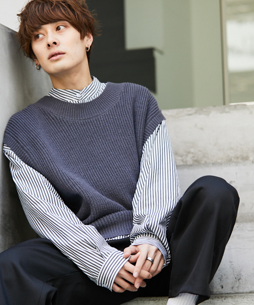 kutir（クティール）の「【ウルトラルーズシルエット】バンドカラーシャツ（シャツ/ブラウス・メンズ・ブラック系その他/ベージュ系その他/ブルー系その他・MEDIUM/LARGE）」の21枚目の写真