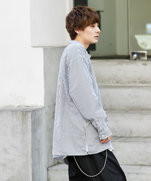 kutir（クティール）の「【ウルトラルーズシルエット】バンドカラーシャツ（シャツ/ブラウス・メンズ・ブラック系その他/ベージュ系その他/ブルー系その他・MEDIUM/LARGE）」の16枚目の写真