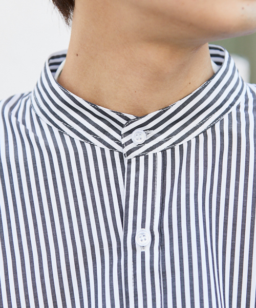 kutir（クティール）の「【ウルトラルーズシルエット】バンドカラーシャツ（シャツ/ブラウス・メンズ・ブラック系その他/ベージュ系その他/ブルー系その他・MEDIUM/LARGE）」の13枚目の写真