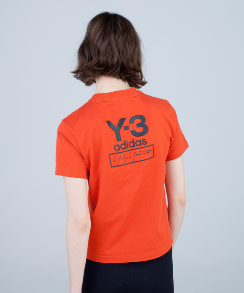 Y 3 ワイスリー の W Stacked Logo Ss Tee Tシャツ カットソー Wear