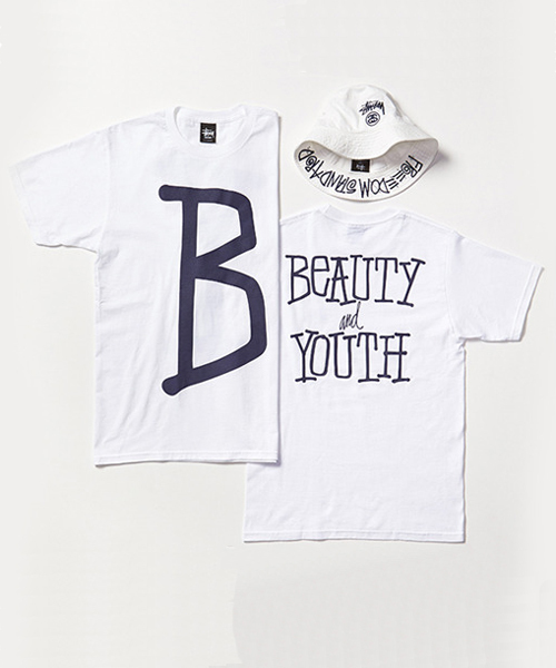 BEAUTY&YOUTH UNITED ARROWS（ビューティーアンドユースユナイテッドアローズ）の「【別注】＜STUSSYforBY＞ BASIC LOGO T/Tシャツ（Tシャツ/カットソー・メンズ・ホワイト/ネイビー・SMALL/LARGE/MEDIUM）」の11枚目の写真