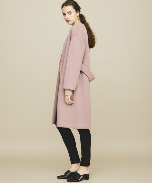 STUDIOUS（ステュディオス）の「【STUDIOUS】ボンディング ノーカラー