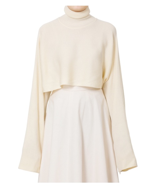 LE CIEL BLEU（ルシェルブルー）の「Rib Cropped Knit Tops