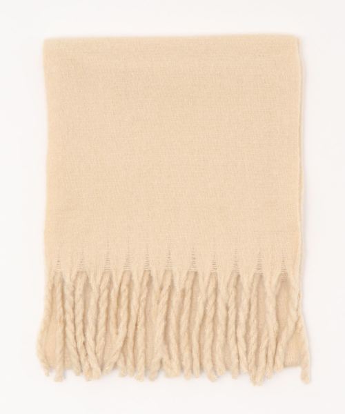 one after another NICE CLAUP（ワンアフターアナザーナイスクラップ）の「大判マフラー（マフラー・レディース・アイボリー/モカ/ベージュ/パープル/ミント・FREE）」の20枚目の写真