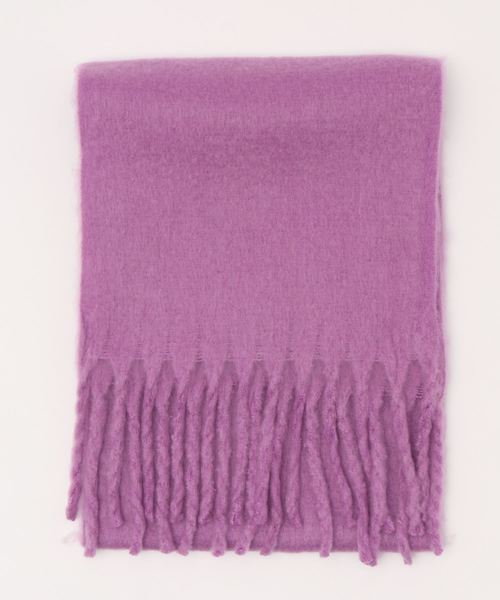 one after another NICE CLAUP（ワンアフターアナザーナイスクラップ）の「大判マフラー（マフラー・レディース・アイボリー/モカ/ベージュ/パープル/ミント・FREE）」の14枚目の写真