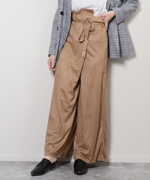 フェイクスエードラップパンツ