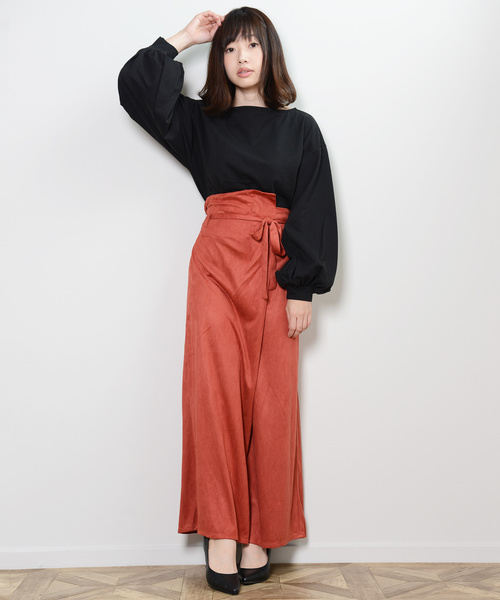 shopnikoniko(ショップニコニコ)の「フェイクスエードラップパンツ(その他パンツ・レディース・ベージュ/ブラウン/モカ/テラコッタ・フリー)」の18枚目の写真