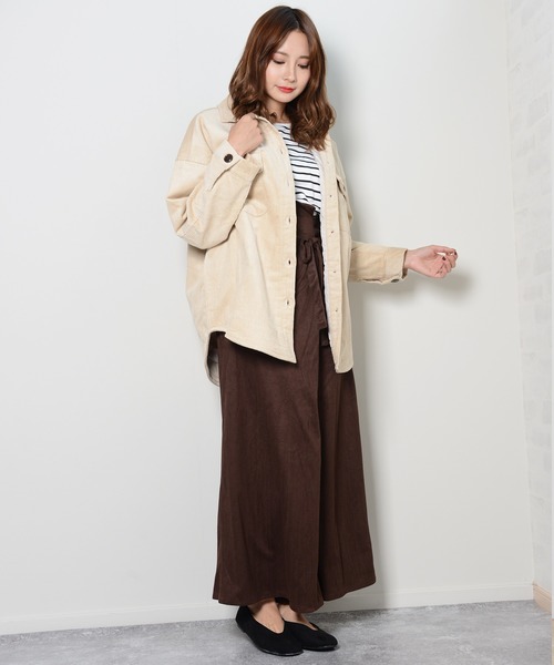 shopnikoniko(ショップニコニコ)の「フェイクスエードラップパンツ(その他パンツ・レディース・ベージュ/ブラウン/モカ/テラコッタ・フリー)」の22枚目の写真